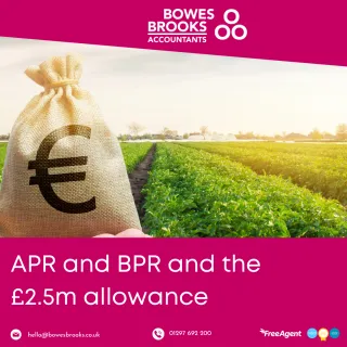 APR and BPR and the £2.5m allowance