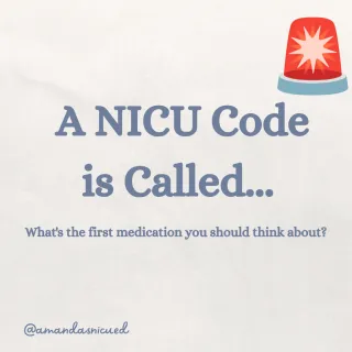 Neonatal Code Meds