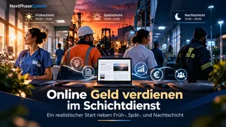 Online Geld verdienen im Schichtdienst: Ein realistischer Start neben Früh-, Spät- und Nachtschicht