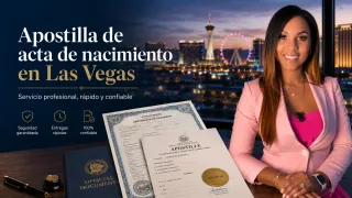 Cómo completar apostilla de acta de nacimiento Las Vegas sin errores ni retrasos