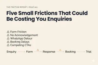 Five Small Frictions That Could Be Costing You Enquiries