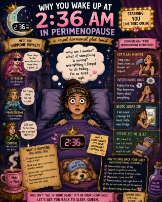 Waking Up at 2:36 AM in Perimenopause: When the Hormonal Kingdom Pulls the Fire Alarm