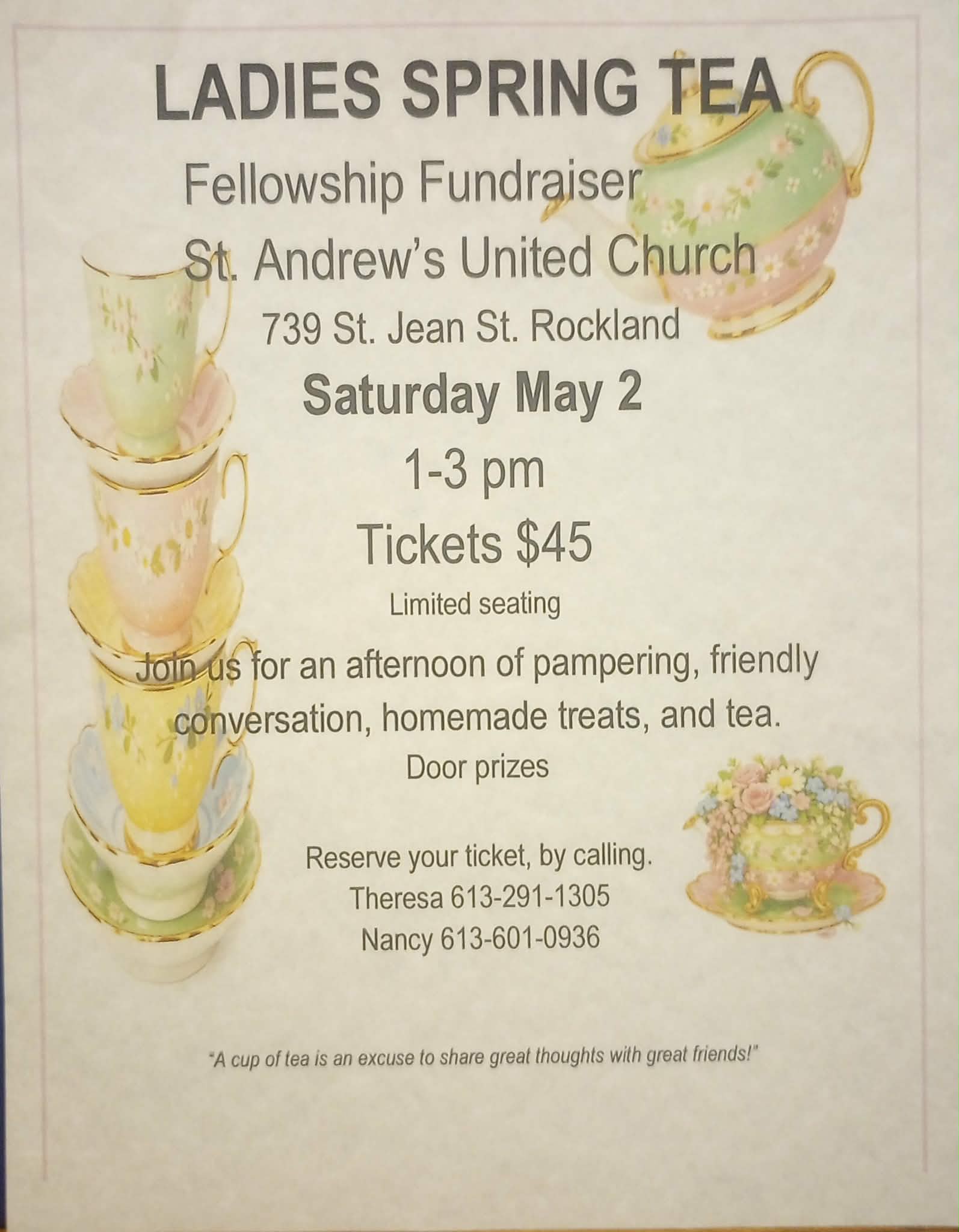 LADIES SPRING TEA