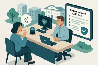 Cryptographic Provenance and Tamper-Evident Audit Trails for Municipal Voice AI