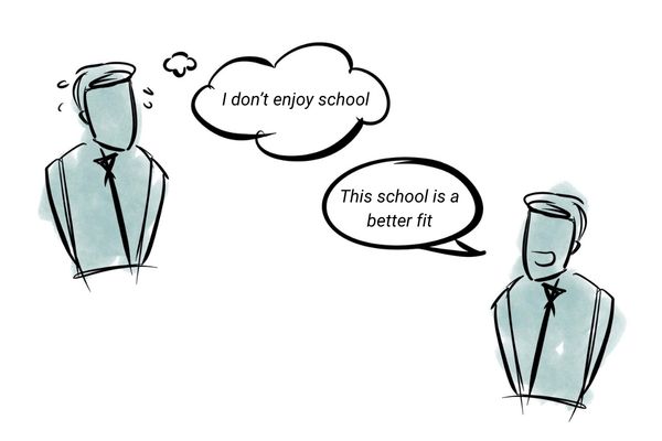 From the wrong school to the right school