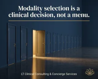 The Right Modality Isn't a Preference — It's a Clinical Decision