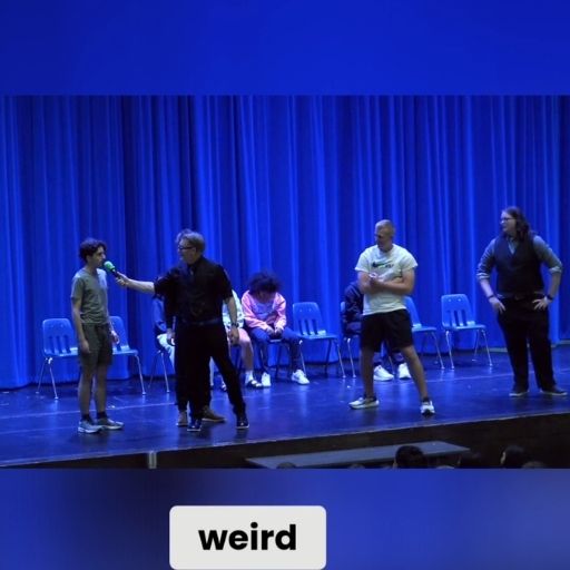 Amazing Arthur performing a comedy hypnosis show at Papillion LaVista South Post Prom