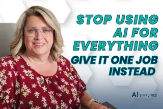 Stop Using AI for Everything, Give It One Job Instead