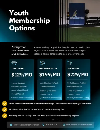 Youth Membership Info