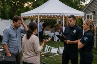 What happens if you skip a permit for your backyard tent event?