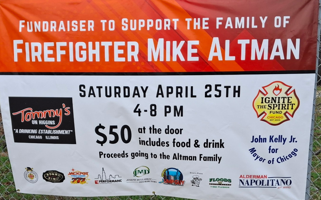 Chicago Firefighter Fundraiser at Tommy’s | April 25 Event