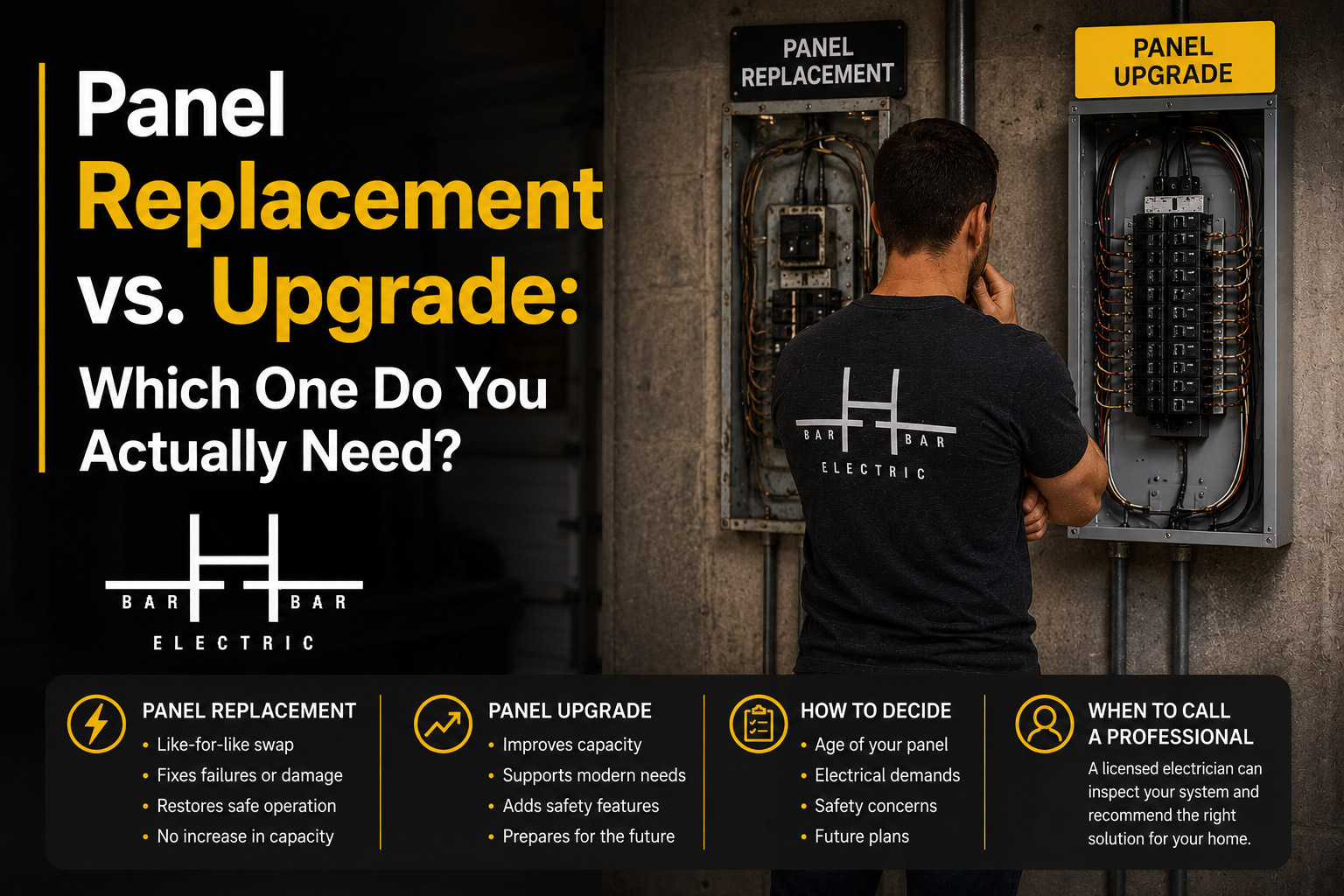 Panel Replacement vs. Upgrade: Which One Do You Actually Need?
