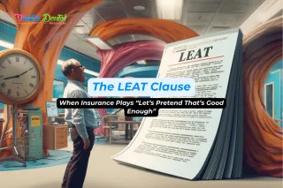 The LEAT Clause: When Insurance Plays “Let’s Pretend That’s Good Enough”