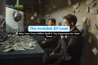 The Invisible $11 Leak: Why Your Front Office Staff is Too Expensive for Hold Times