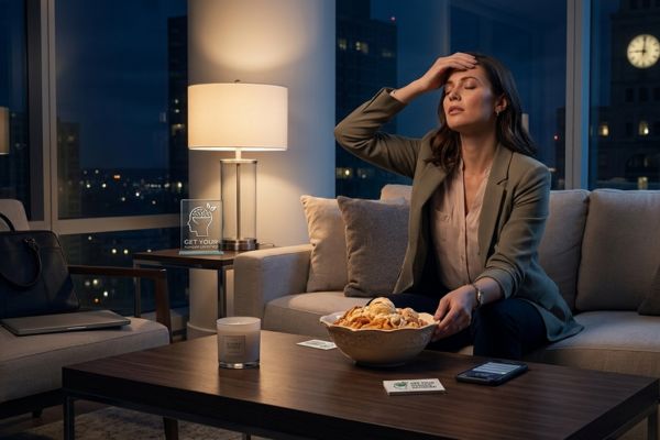 Emotional Eating at Night After a Long Day: Stress, Exhaustion, and Why Food Feels Like Relief