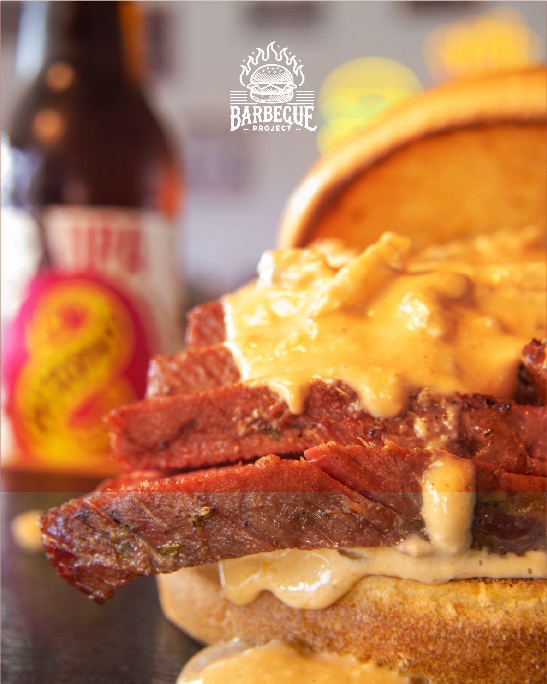 Melted Cheese BBQ Burger
