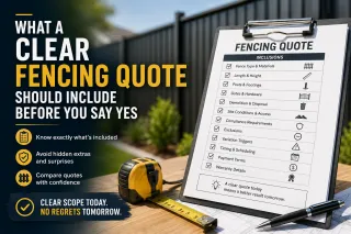  What a Clear Fencing Quote Should Include Before You Say Yes