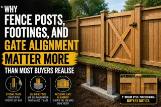 Why Fence Posts, Footings, and Gate Alignment Matter More Than Most Buyers Realise