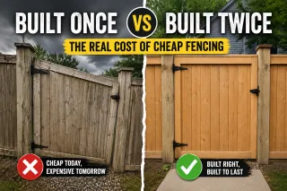 Built Once vs Built Twice: The Real Cost of Cheap Fencing