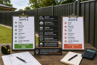 How to Compare Fence Quotes Without Getting Burned