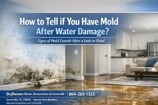 How to Tell If You Have Mold After Water Damage (Greenville, SC)