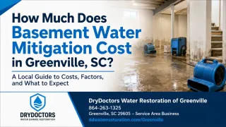 How Much Does Basement Water Mitigation Cost? (Greenville, SC)