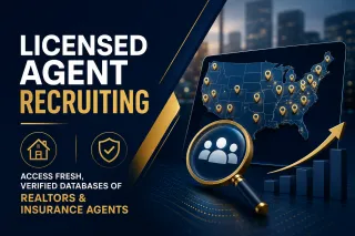 Access Fresh, Verified Databases of Realtors & Insurance Agents