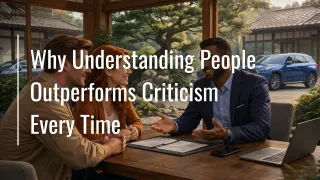 Why Understanding People Outperforms Criticism Every Time
