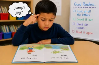My First Grader Guesses at Words Instead of Sounding Them Out. Should I Be Concerned?