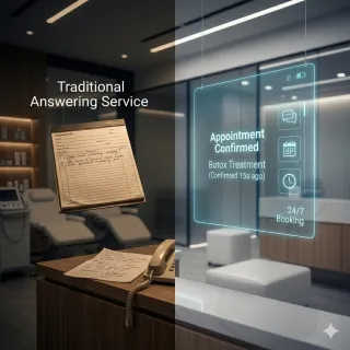 AI Receptionist vs Answering Service for Medical Spas: Which Is Better?