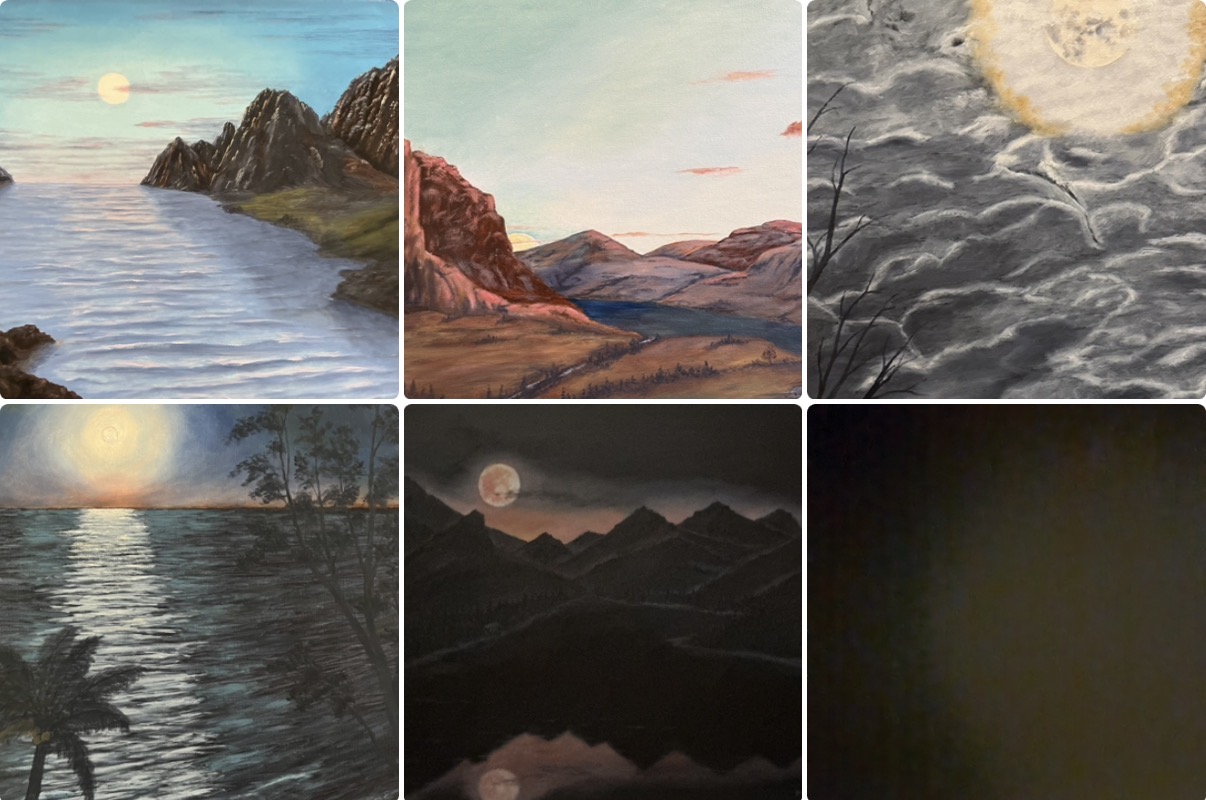 I Have Painted the Moon Five Times. Each One Taught Me Something Different About How to See.