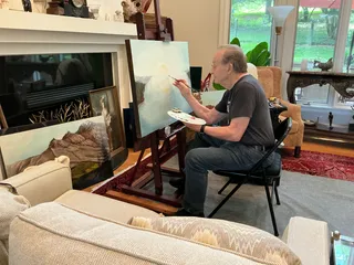 Painting Around Arthritis, Tremor, and Changing Eyes