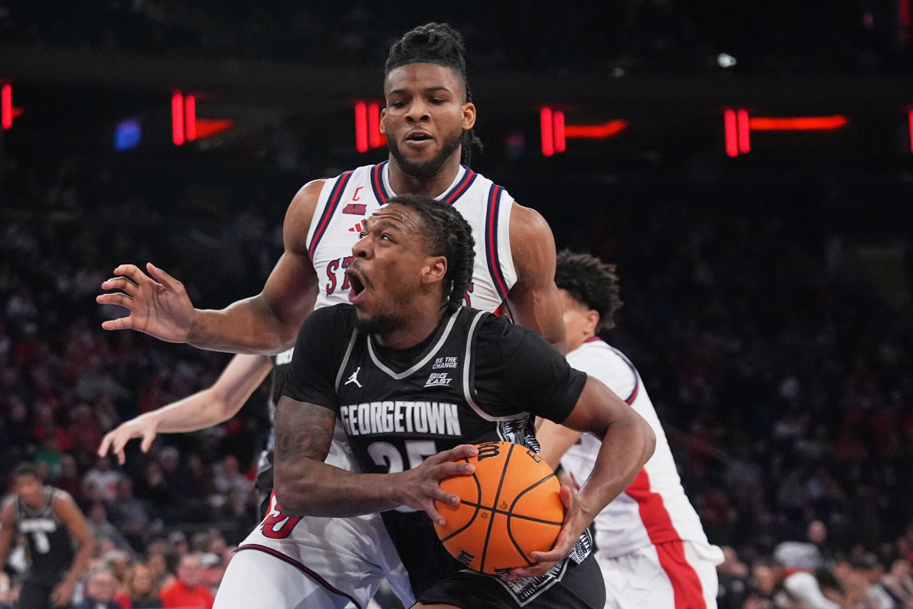 Zuby Ejiofor’s Rebound Saves St. John’s in 72–69 Senior Night Thriller