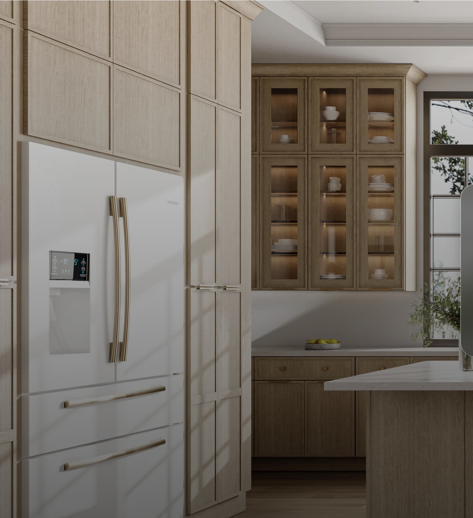 The Kitchen Trend Everyone Loves: Off White and Wood Tone Cabinets