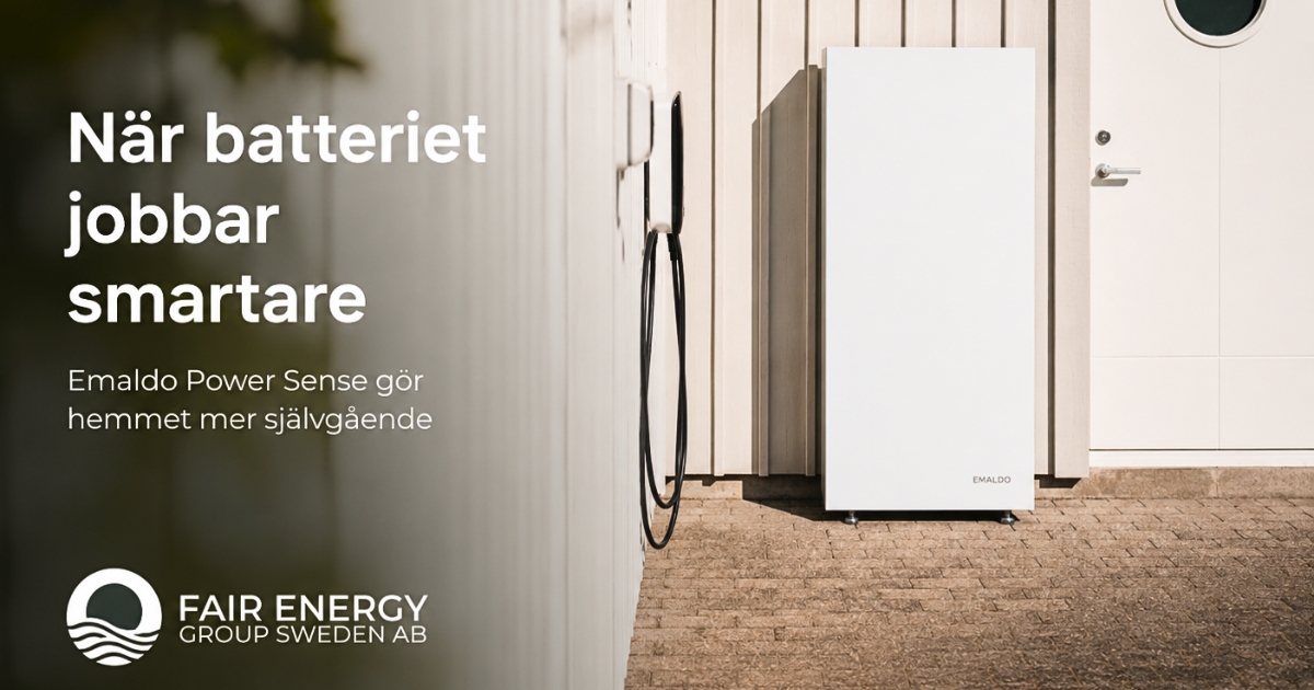 Nyheten Emaldo Power Sense: när batteriet börjar jobba smartare för hemmet