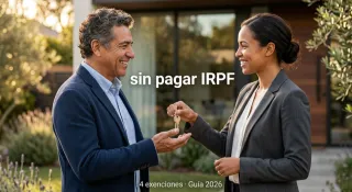 Vender vivienda sin pagar IRPF: 4 exenciones legales 2026