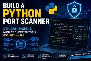 Build a Python Port Scanner: Ethical Hacking Mini Project Tutorial for Beginners