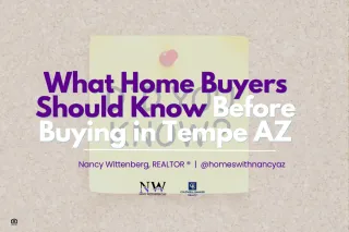 What Home Buyers Should Know Before Buying in Tempe AZ