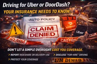 Driving for Uber or DoorDash? Your Insurance Needs to Know