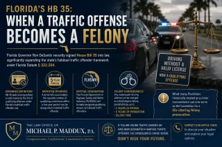 Florida HB 35: Traffic Offense Could Now Be a Felony