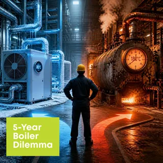 The 5-Year Boiler Dilemma: Why Sub-100°C Process Heat Demands a Heat Pump Now