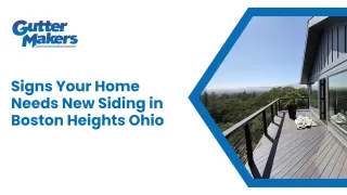 Signs You Need Siding Installation in Boston Heights, Ohio | Homeowner Guide