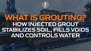 What Is Grouting? How Injected Grout Stabilizes Soil, Fills Voids and Controls Water