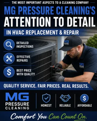 Why MG Pressure Cleaning Stands Out in HVAC Repair