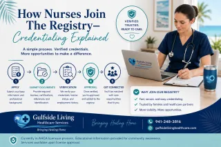 How Nurses Join the Gulfside Living Registry: Our Credentialing Process Explained