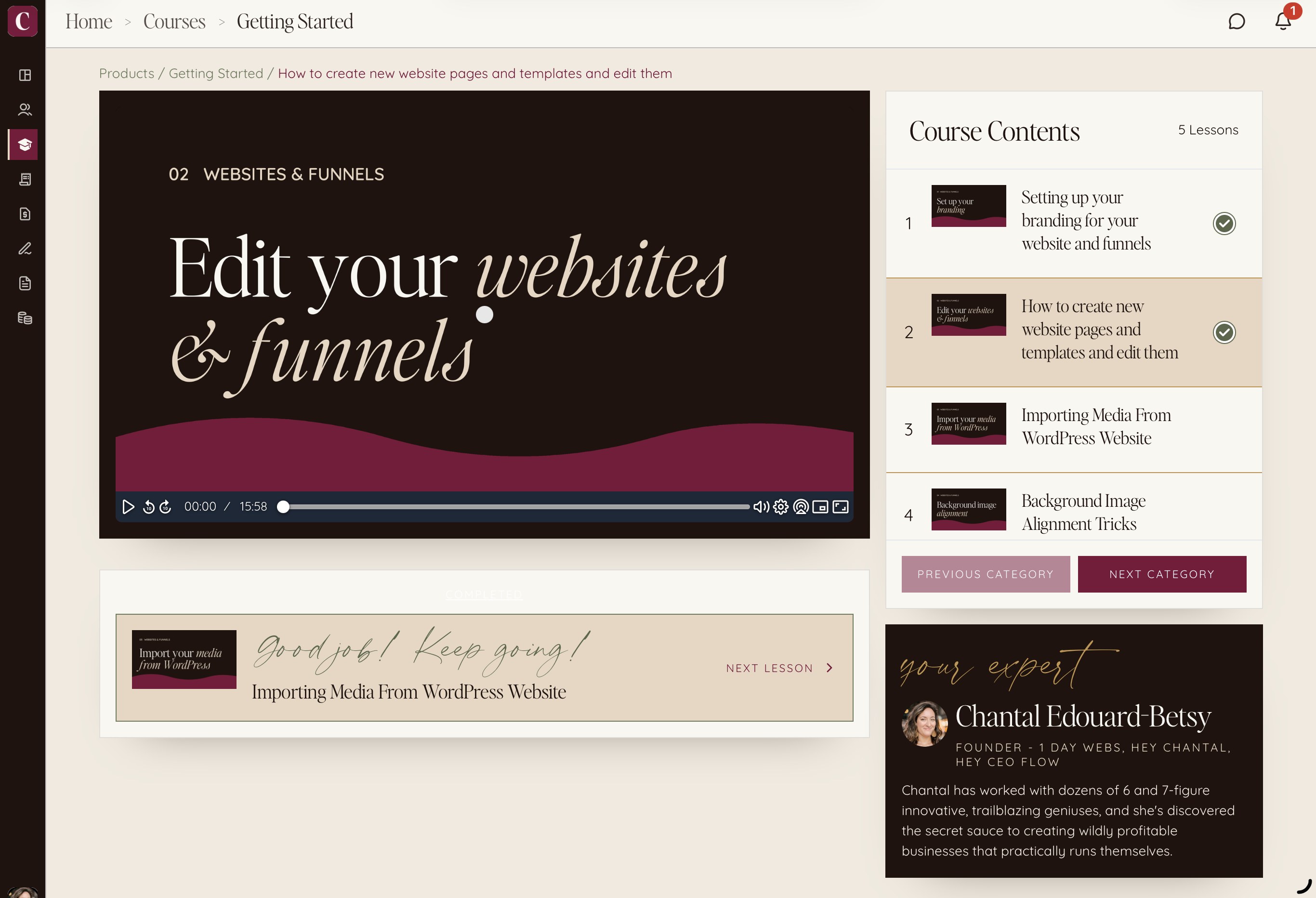 Why did my HighLevel course pages lose their styling?