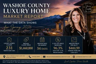 Washoe County Luxury Home Market Report: Spring 2026 Data