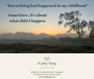 “But nothing bad happened in my childhood”
