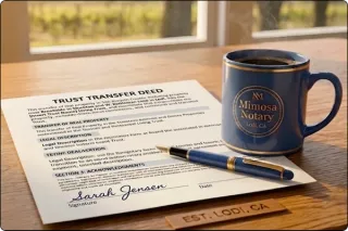 Documents Needed for a Deed Notarization (San Joaquin County Guide)
