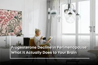 Progesterone Decline in Perimenopause: What It Actually Does to Your Brain